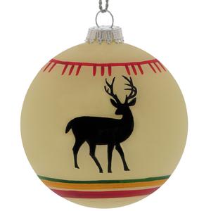 WHITE DEER TREE ORNAMENT - Outside Inside Gifts