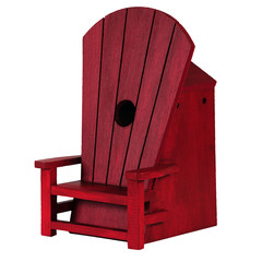ADIRONDACK CHAIR BIRDHOUSE- RED