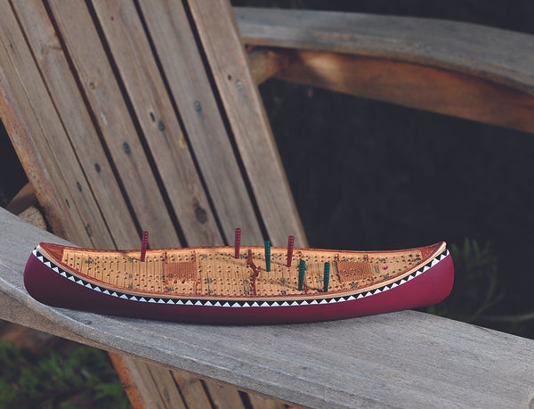 CANOE CRIBBAGE BOARD
