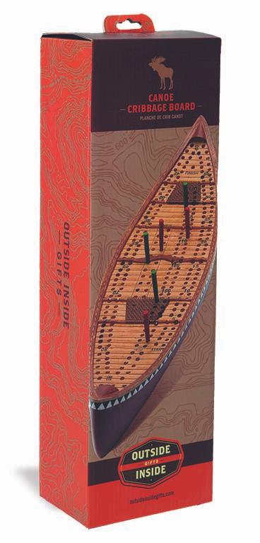 CANOE CRIBBAGE BOARD