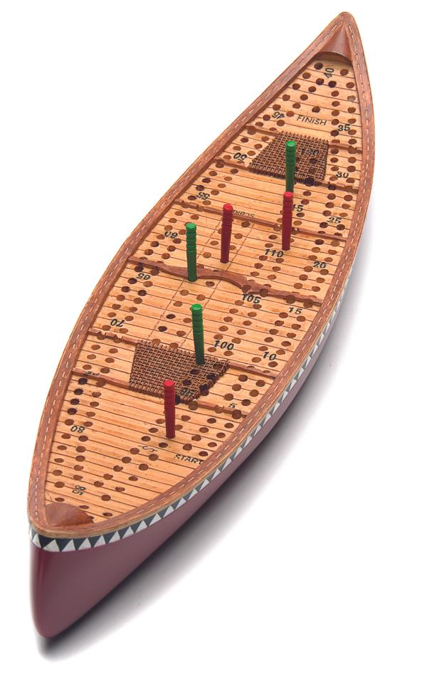 CANOE CRIBBAGE BOARD